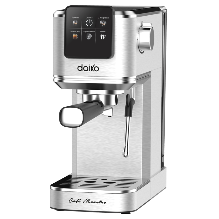 Machine à café Barista Daiko 20 bars inox avec mousseur à lait