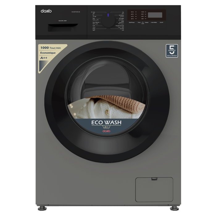 Machine à laver A++ 6kg 12 programmes Daiko