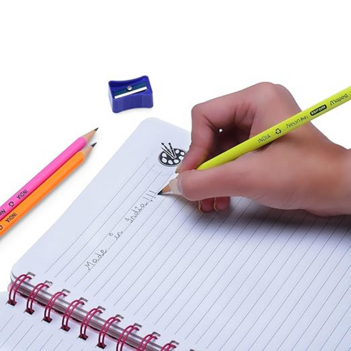 Maped Neon Wood Free Graphite Pencil + Sharpener