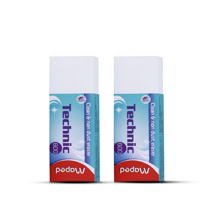Maped Technic 600 Clean & Non-Dust Free Eraser Set