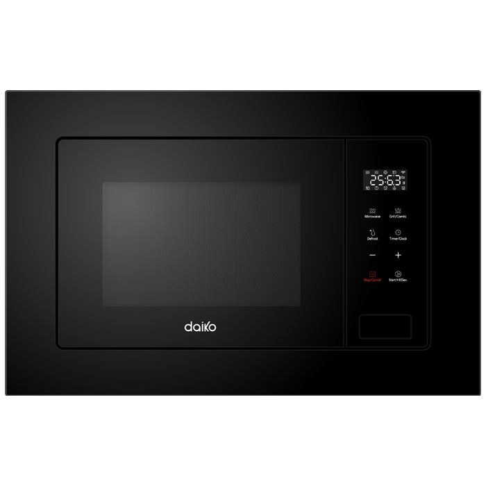 Micro-ondes gril encastrable 25L écran LED Daiko