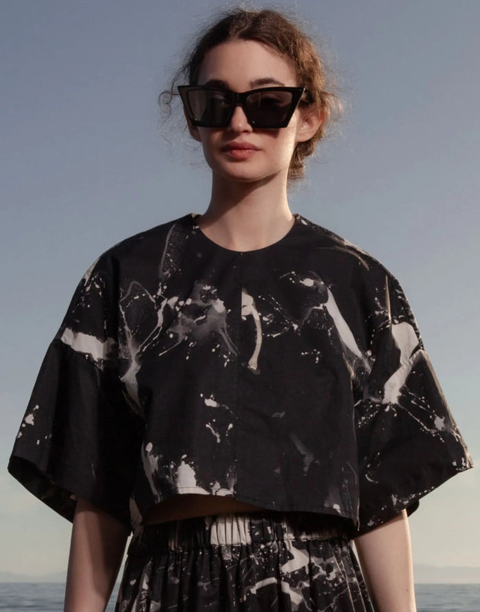 Mojave Top - Inghua Shirting - Heidi Merrick