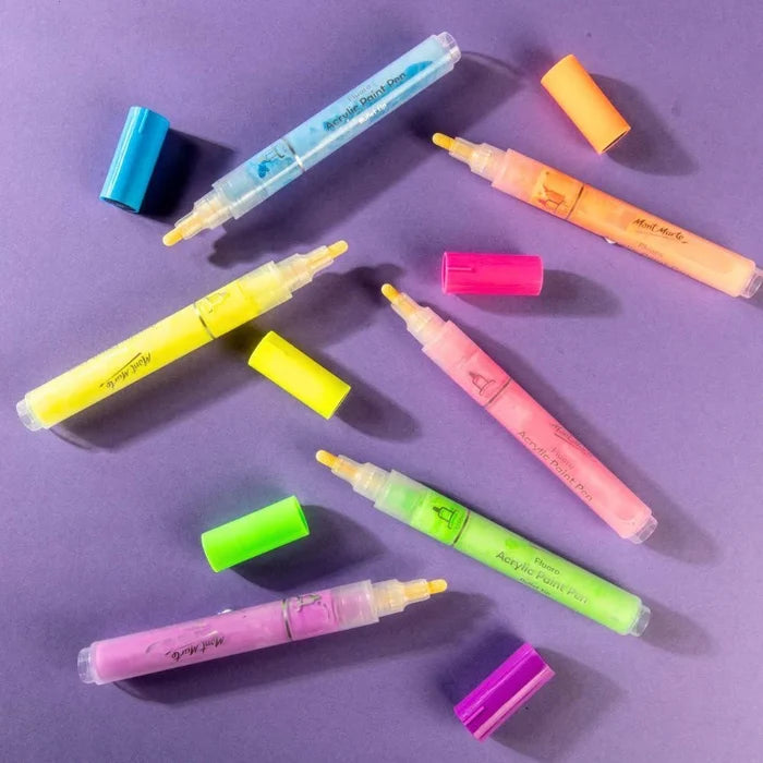 Mont Marte Fluoro Signature Acrylic Paint Pens Set