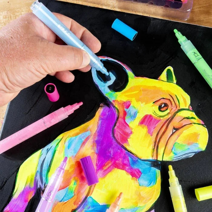 Mont Marte Fluoro Signature Acrylic Paint Pens Set