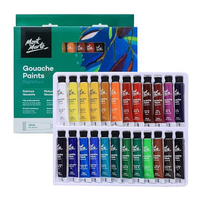 Mont Marte Gouache Paints Signature 18pc x 12ml