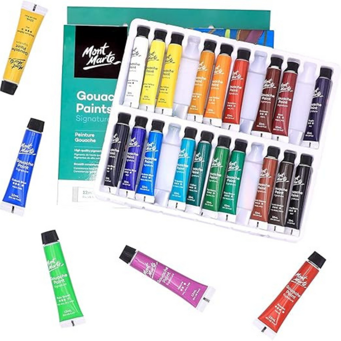 Mont Marte Gouache Paints Signature 18pc x 12ml