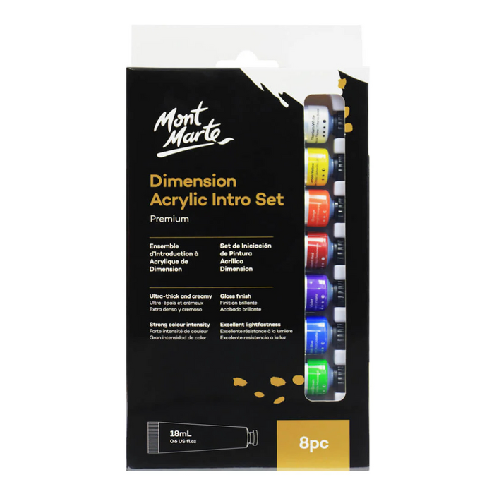 Mont Marte Premium Dimension Acrylic Paint Intro Set