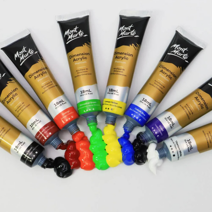 Mont Marte Premium Dimension Acrylic Paint Intro Set