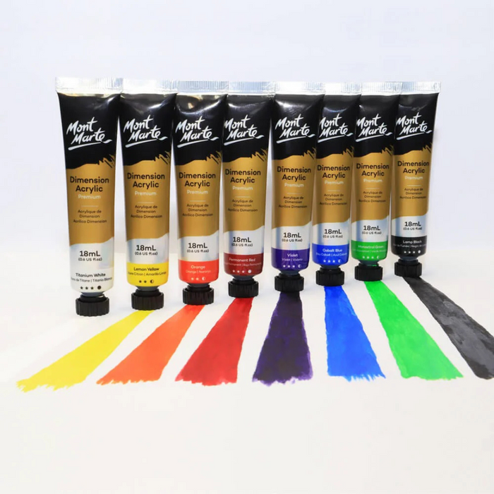 Mont Marte Premium Dimension Acrylic Paint Intro Set