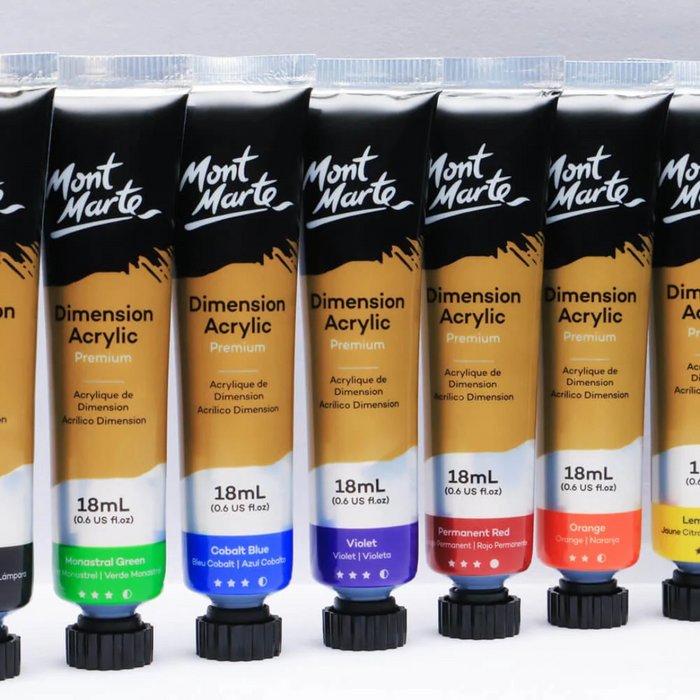 Mont Marte Premium Dimension Acrylic Paint Intro Set