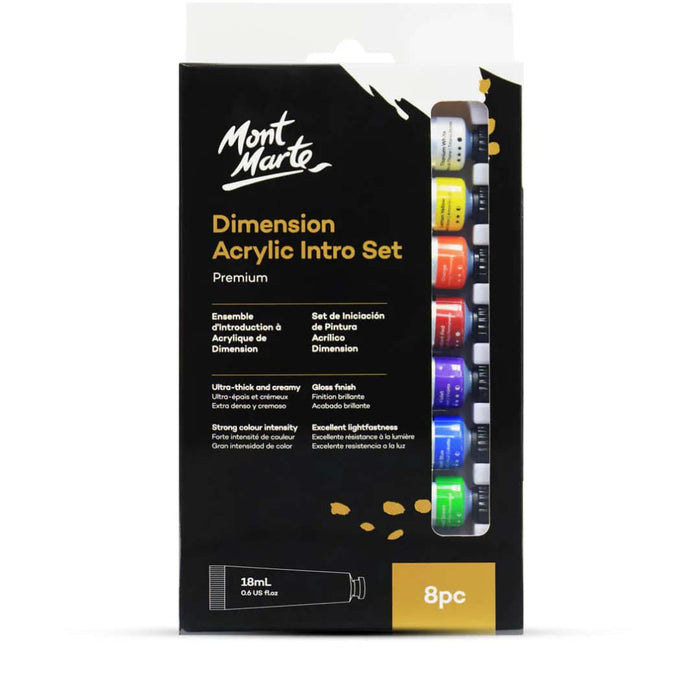 Mont Marte Premium Dimension Acrylic Paint Intro Set
