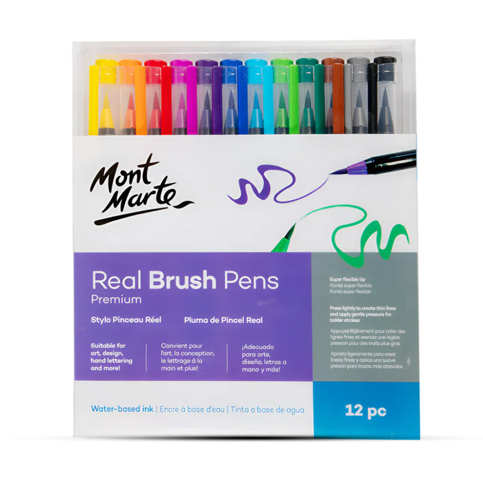 Mont Marte Real Brush Pens Premium Set