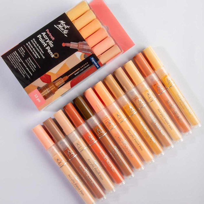 Mont Marte Signature Portrait Acrylic Paint Pen Set