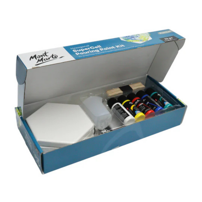 Mont Marte SuperCell Pouring Paint Kit 23pc