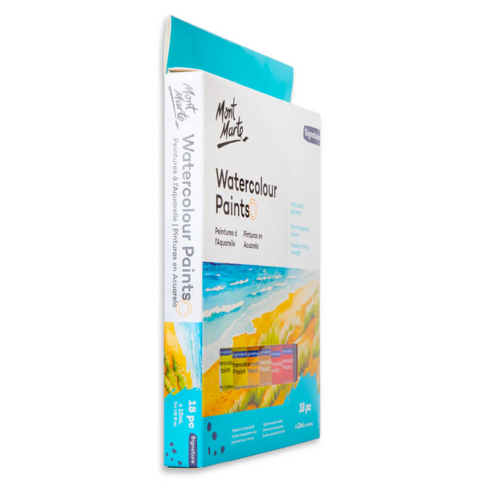 Mont Marte Watercolour Paint Set 18pc x 12ml
