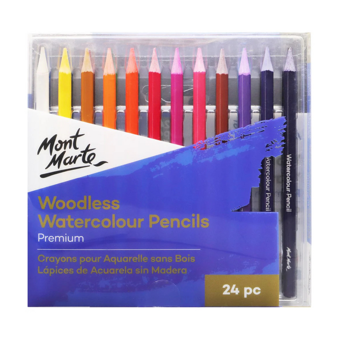 Mont Marte Woodless Watercolour Pencils Premium Set