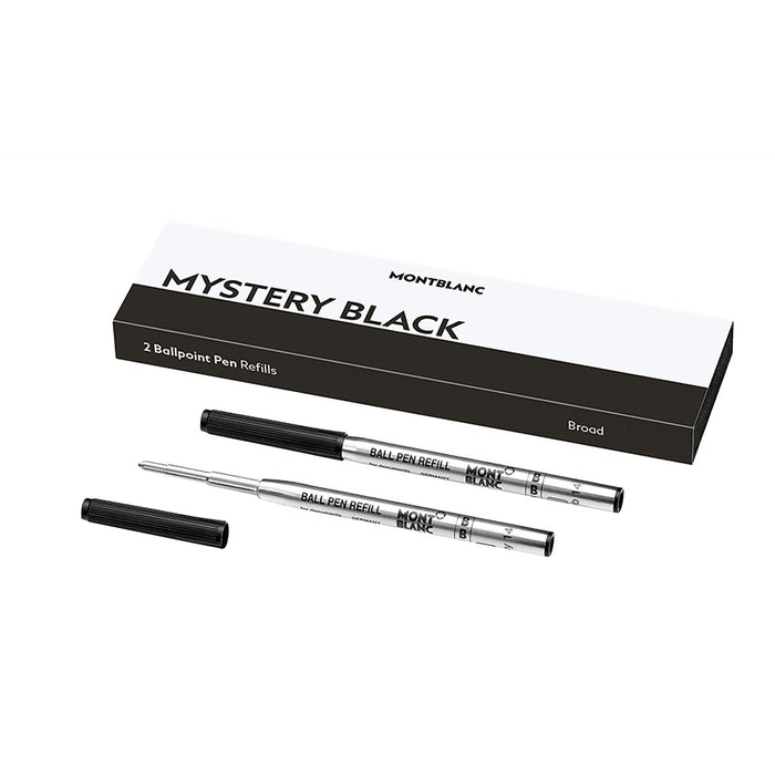 Montblanc Ballpoint Refill Black Broad 128212 Pack of 2 - PensAndPencils.Net