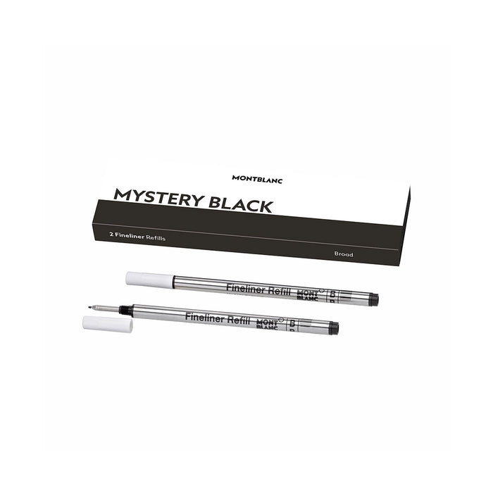 Montblanc Fineliner  Refill Black Broad Ink Pack of 2 128247