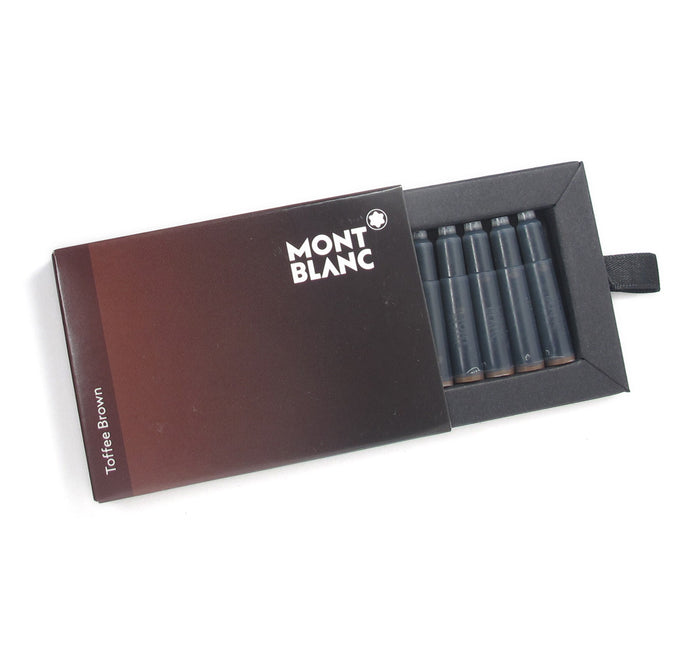 Montblanc Fountain Pen Ink Cartridges Toffee Brown Pack of 8 - PensAndPencils.Net
