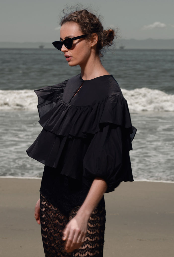 Moon Top - Noir - Heidi Merrick