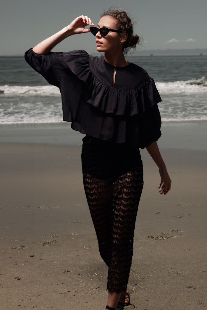 Moon Top - Noir - Heidi Merrick