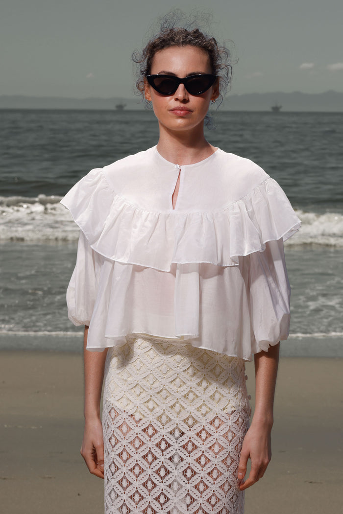 Moon Top - White - Heidi Merrick