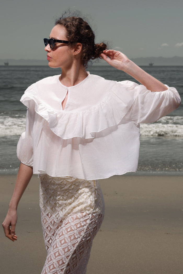 Moon Top - White - Heidi Merrick