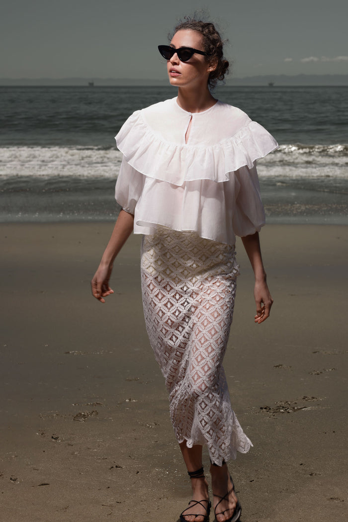 Moon Top - White - Heidi Merrick