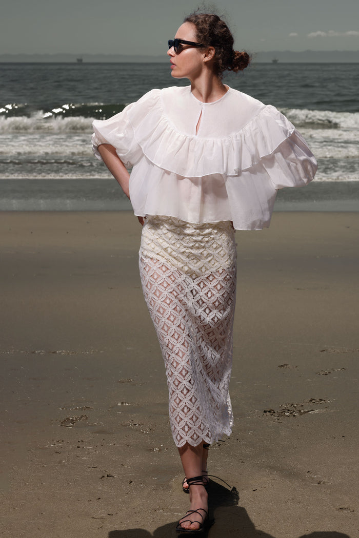 Moon Top - White - Heidi Merrick