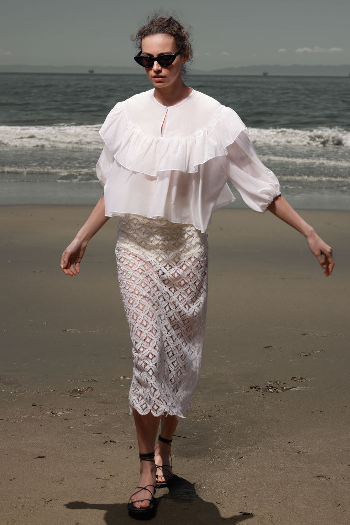 Moon Top - White - Heidi Merrick