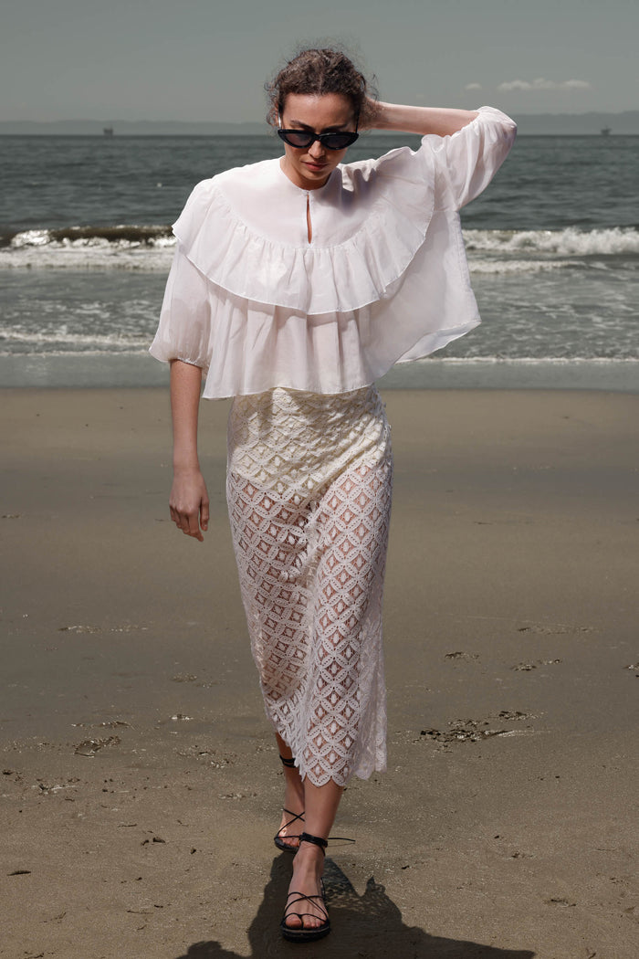 Moon Top - White - Heidi Merrick