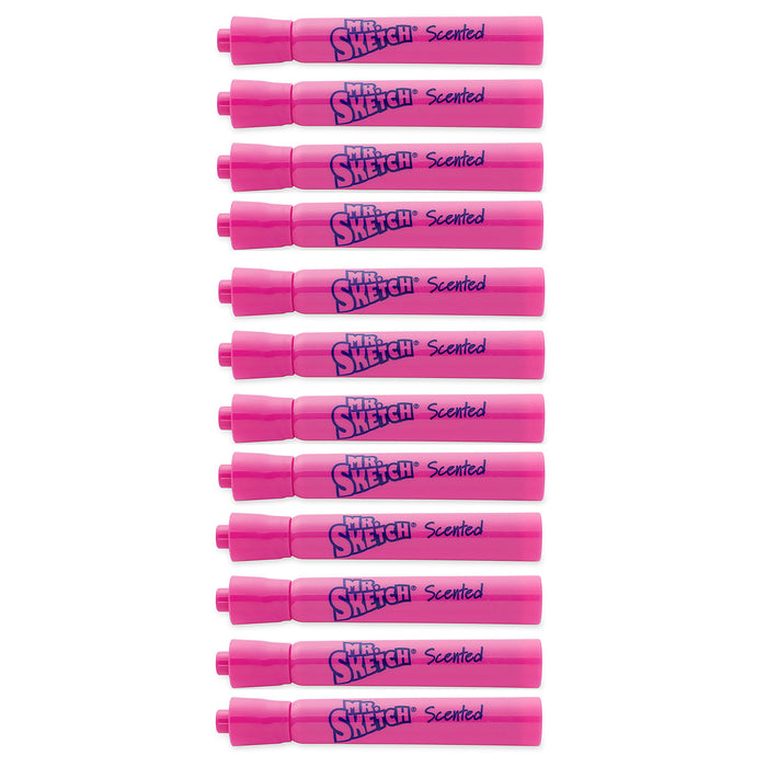 Mr. Sketch Raspberry Scented Markers Magenta Color, Dozen Raspberry Smelling Markers  Mr Sketch Scented Markers