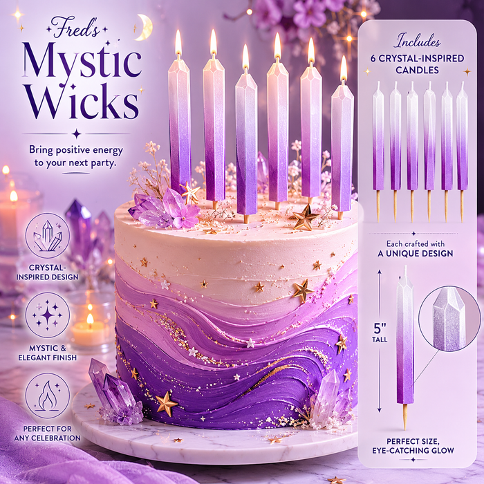 Mystic Wicks - Crystal Birthday Canles - Set of 6