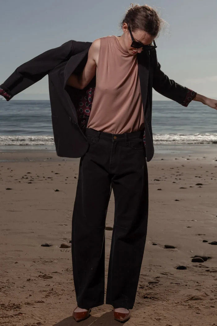 Neil Blazer - Black Denim - Heidi Merrick