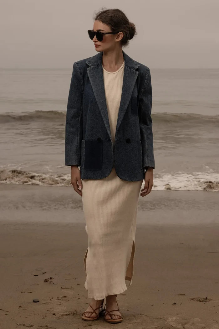 Neil Blazer - Denim - Heidi Merrick