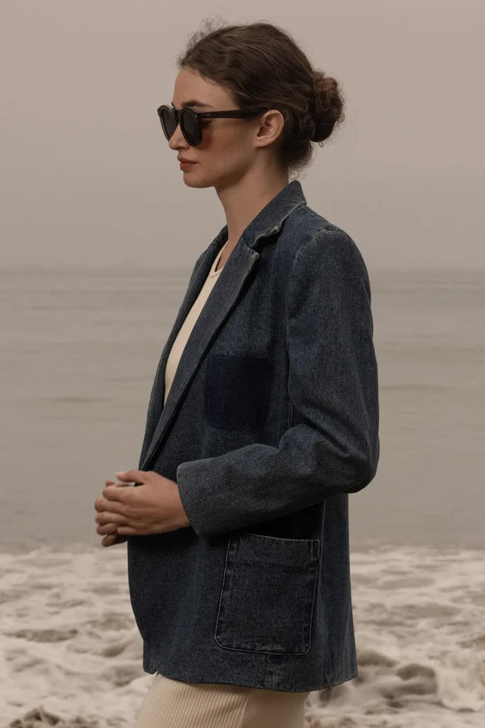Neil Blazer - Denim - Heidi Merrick