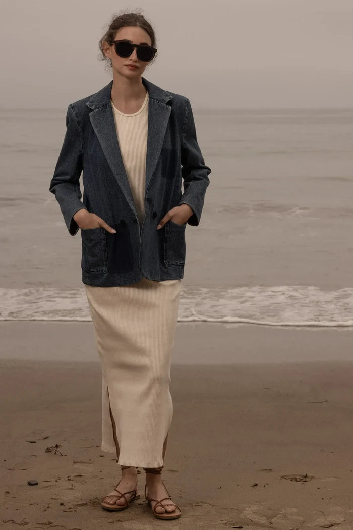 Neil Blazer - Denim - Heidi Merrick
