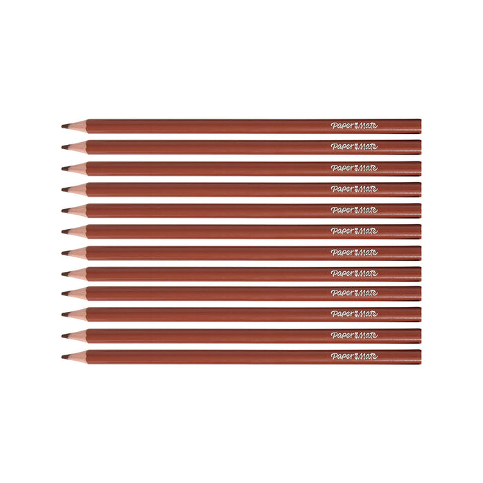 Paper Mate Colored Pencils Burnt Ochre Pack of 12 (Burnt Ochre)  Paper Mate Pencils