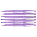 Paper Mate Flair Lilac Felt Tip Pens Medium Point Guard Tip, Pack of 6  Paper Mate Felt Tip Pen