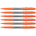 Paper Mate Flair Orange Ultra Fine Felt Tip Pens Pack of 6  Paper Mate Felt Tip Pen