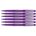 Paper Mate Flair Purple Felt Tip Pen Medium Point Guard, Pack of 6  Paper Mate Felt Tip Pen