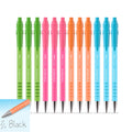 Paper Mate Flexgrip Ultra Black Ink Pens Medium Assorted Color Barrels 12 CT