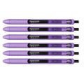 Paper Mate Inkjoy Gel Amethyst Medium 0.7 mm Retractable Pen (Amethyst Ink) Pack of 6