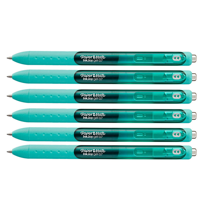 Paper Mate Inkjoy Gel Sea Foam Medium Retractable Pen (Sea Foam Ink) 6 Ct