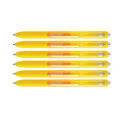Paper Mate Inkjoy Gel Yellow Fine Point 0.5 mm Retractable Gel Pen Pack of 6