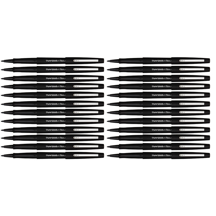 Papermate Flair Black Felt Tip Pens Bulk Pack of 24  Paper Mate Felt Tip Pen