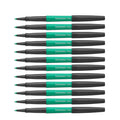Papermate Flair Metallic Seafoam Felt Tip Pen Pack of 12  Paper Mate Felt Tip Pen