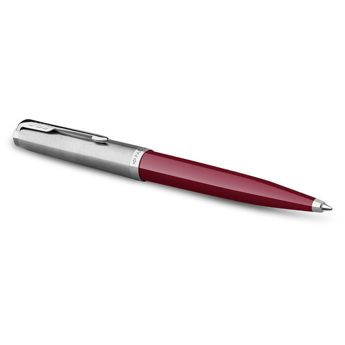 Parker 51 Burgundy Ballpoint Pen Chrome Cap 2123498 - PensAndPencils.Net