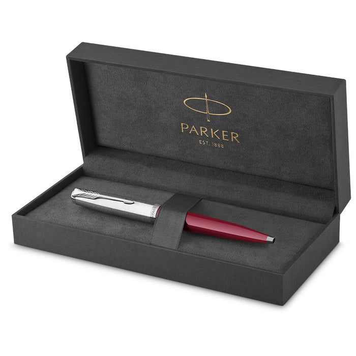 Parker 51 Burgundy Ballpoint Pen Chrome Cap 2123498 - PensAndPencils.Net