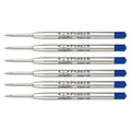 Parker Ballpoint Refills Blue Medium Pack Pack Of 6 (Bulk Packaging) - PensAndPencils.Net